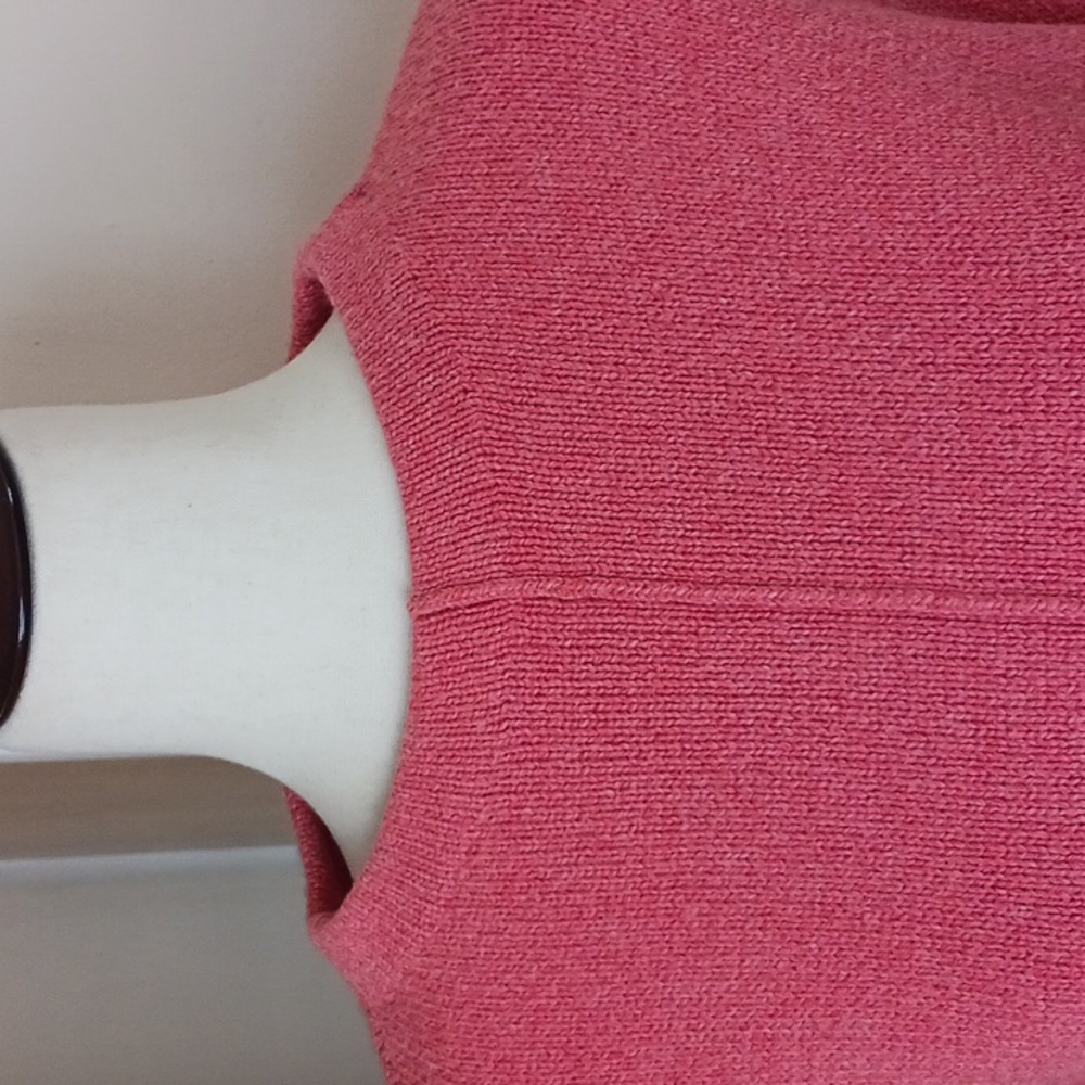 J. Jill Tunic Sweater Long Sleeve  Oversized  Funnel Neck Orange Coral Size M